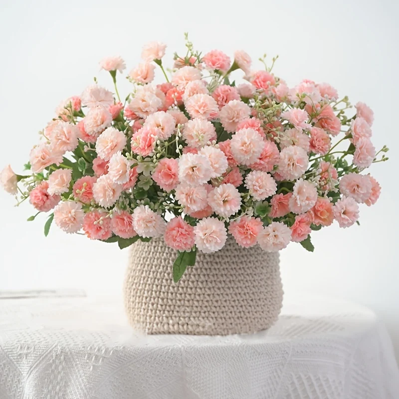 1pc 20 Heads Artificial Flowers, Fake Hydrangeas, Wedding Routes fabric Flowers for Home Furnishings Hotel Decorations Valentine's Day Gifts Mother's Day Gifts Birthday Gifts