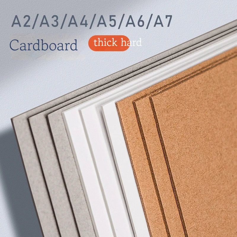 A4 A5 Kraft Paper High Quality 1/1.5/2 mm Hard Kraft Paper DIY Handmake Card Making Craft Paper Thick Paperboard Cardboard