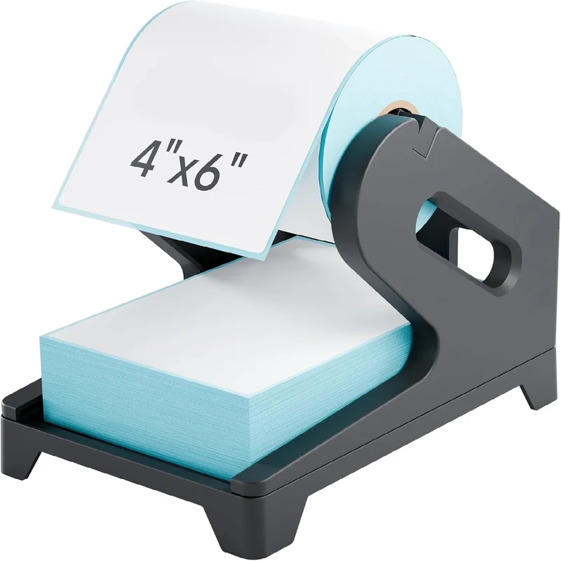 Label Holder Thermal Label For Rolls Fanfold Labels 2 in 1 Shipping Label Stand Desktop Printer Apply To Desktop Thermal Printer