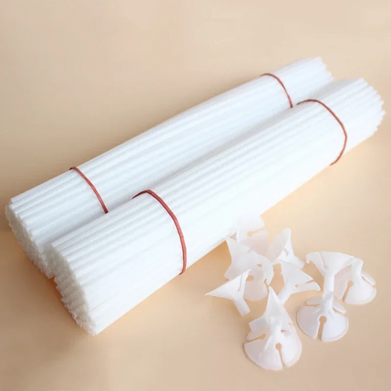 100pcs latex pole balloon accessories suitable for birthday parties, weddings, balloon decorations