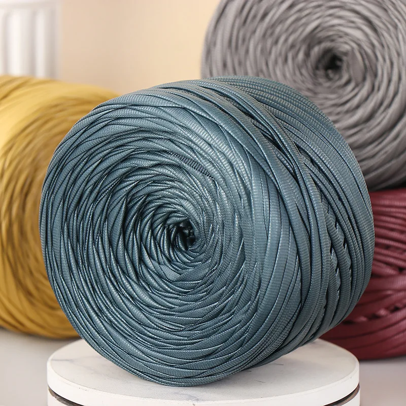 Faux Leather Yarn 200g/Roll Nappa Matte Color for DIY Knitting Crocheting Thread Yarn for Handmade Bags Shoes Crafts