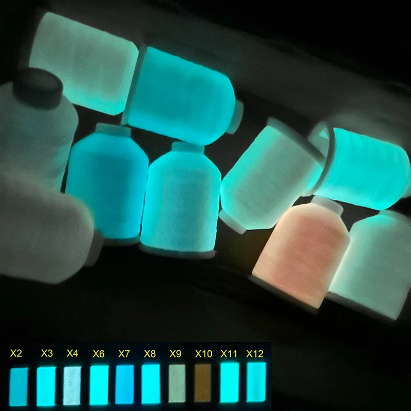 Sanbest Glow In Dark Luminous Weaving Thread Handmade DIY Bracelet String Stitch Tatting Yarns Earrings Knitting Macrame Threads
