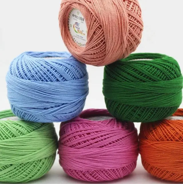 3rd Lace Thread Summer Thread Pure Cotton Milk Cotton Yarn Ball Crochet DIY Handmade Weaving Material Kit 21S Ring Spun Yarn