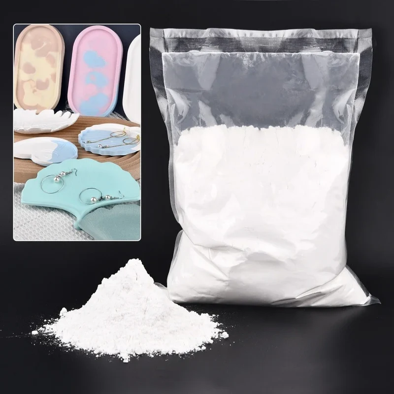 1kg/2.2lb Gypsum Powder Model Sculpture Mold, Clay Molding Material Handicrafts, Handmade DIY Jewelry, White Gypsum Powder