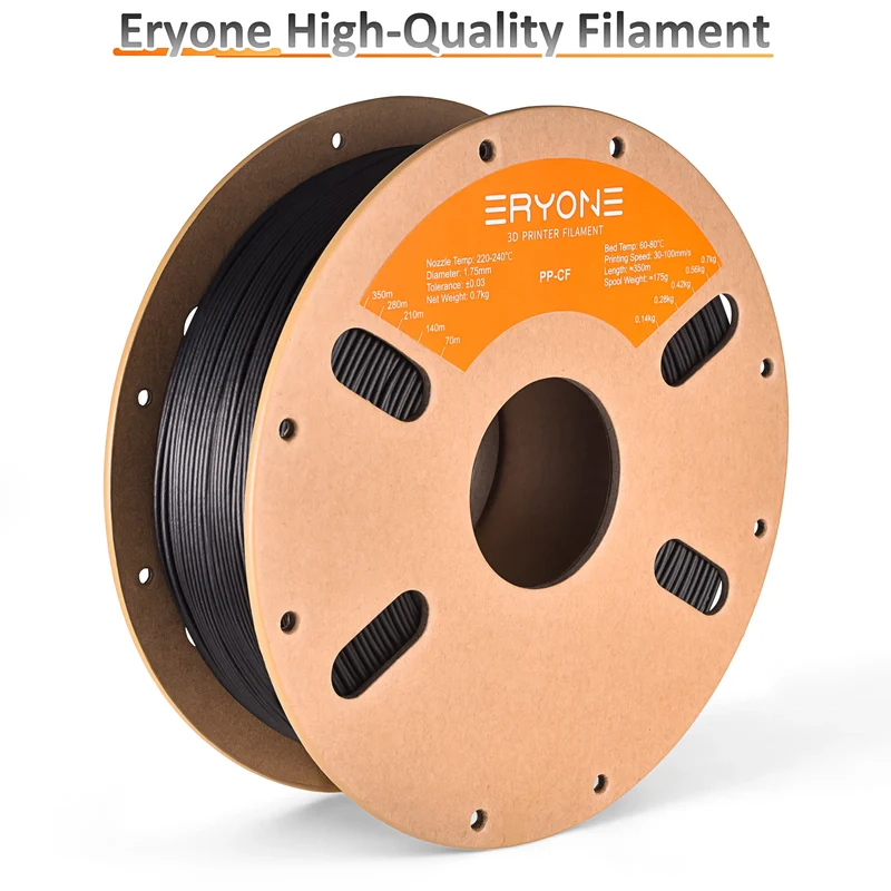 Eryone PP Carbon Fiber 0.7kg/PP 0.9kg Premium Filament 3D FDM Print,Safe Material PP,pp carbon fiber/pp filament