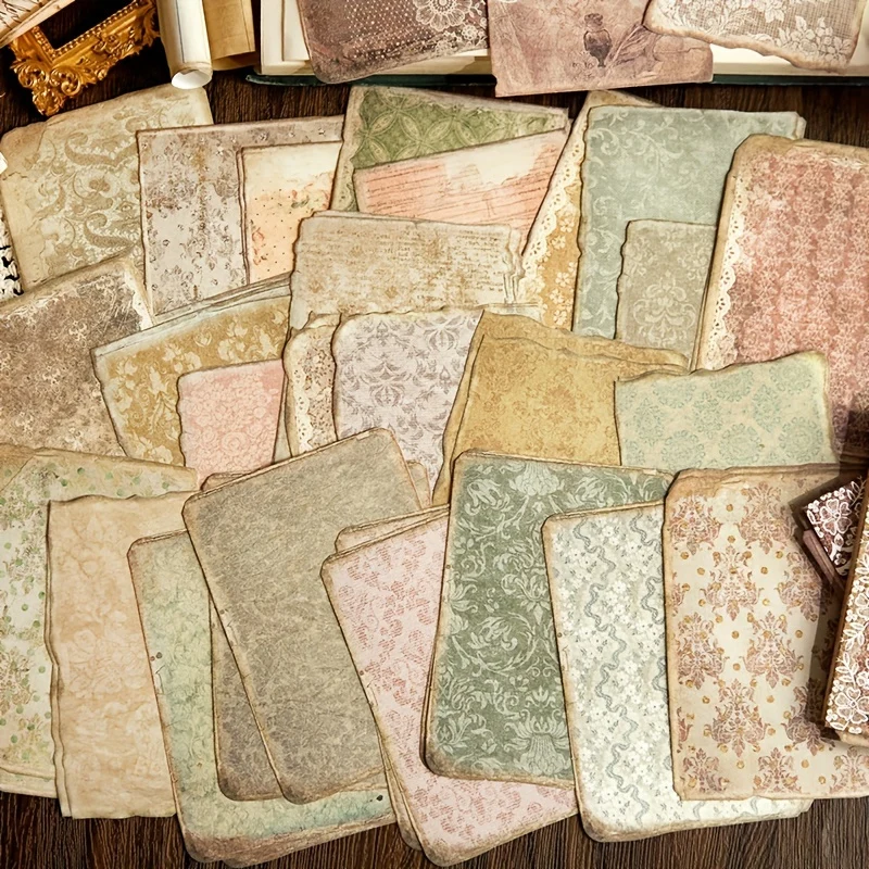 50 Sheets of Vintage Scrapbook Paper - Perfect for Crafting, Journaling, Decorating & More!