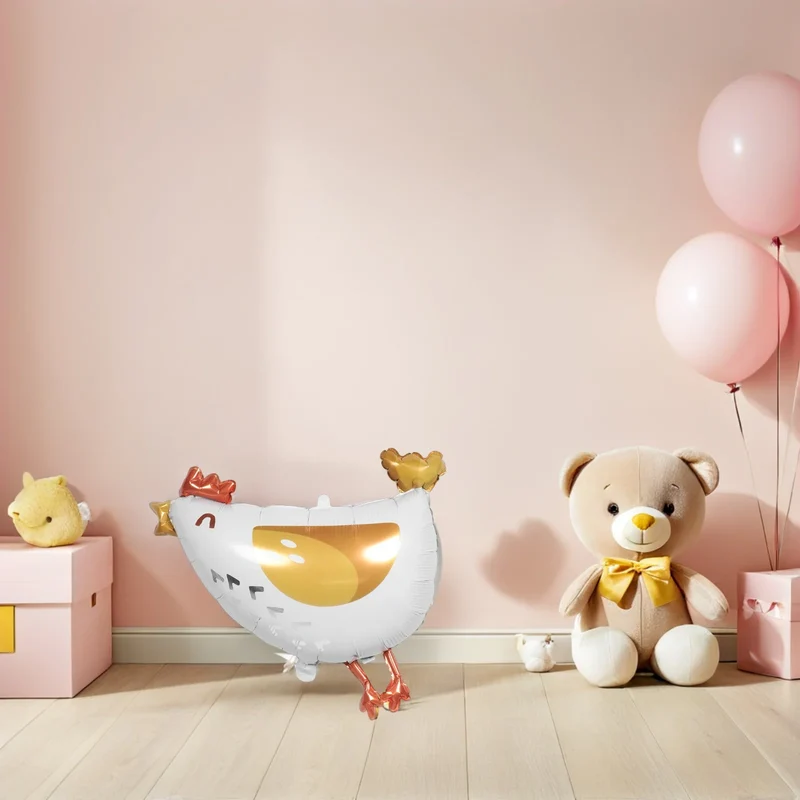 6 Pcs Chicken Balloons for Decoration Birthday Decorations Animal Theme Party Shower Farm