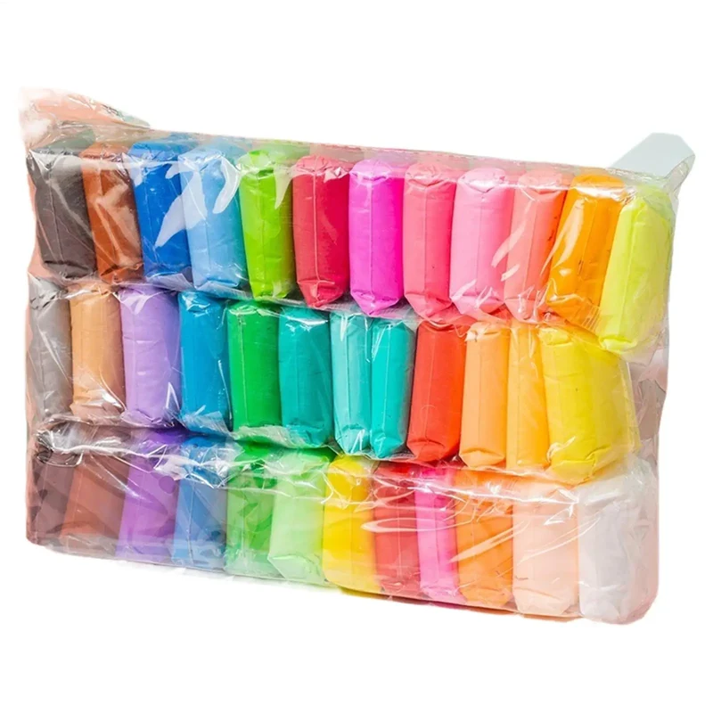 12/24/36pcs Air Dry Clay Set - Non-Toxic Modeling Fun For Kids & Gifts -includes Vibrant Colors And Deluxe Tool Kit