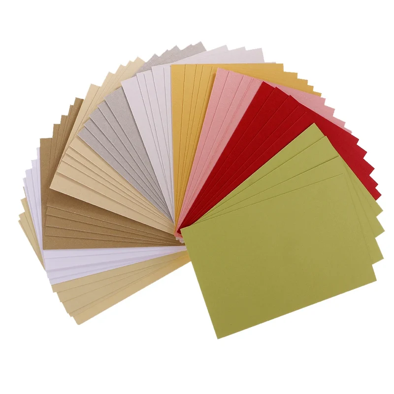 50 Sheets / Pack of Special Cardboard for Paper Crafts with Different Colors