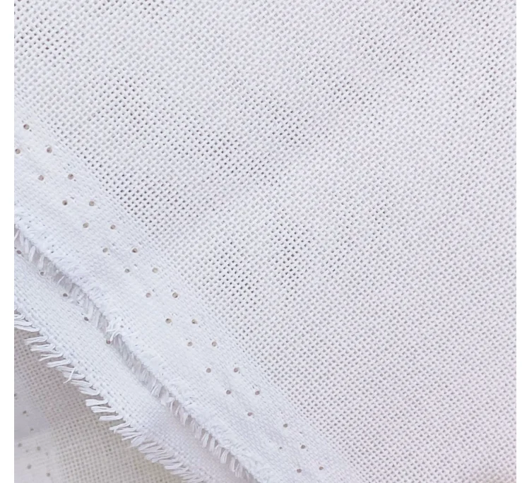 Cross border 25CT cotton cross stitch fabric high CT cotton white small grid embroidered plaid 75-75CM