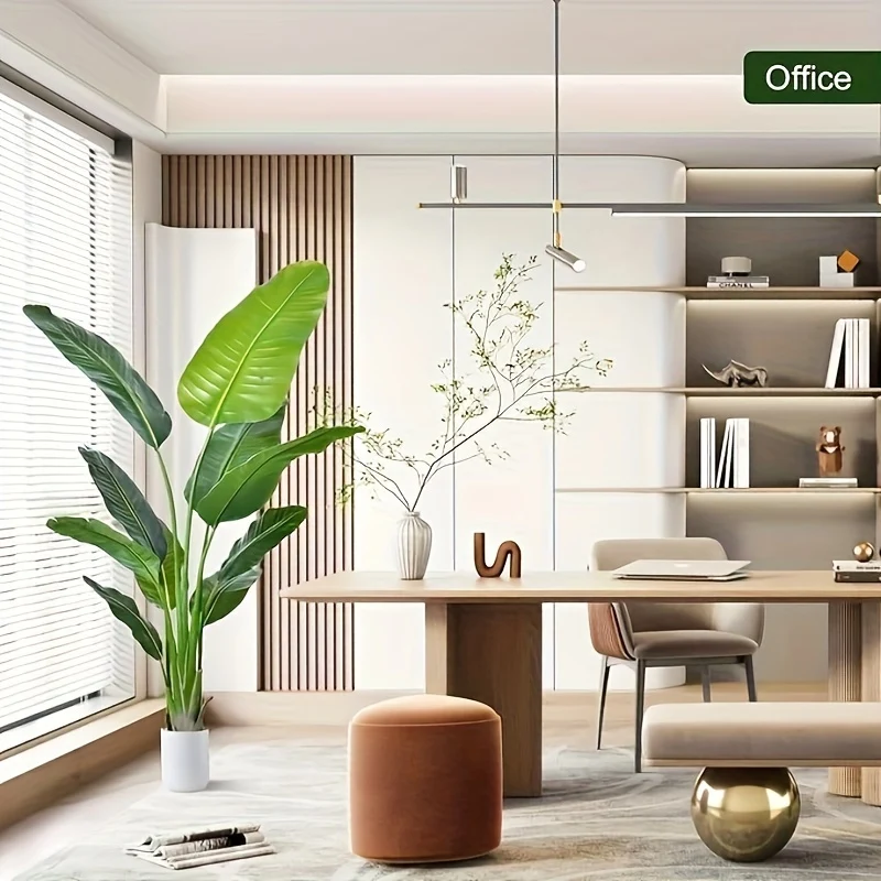 1pc 70.87" Lush & Realistic Bird of Paradise Artificial Plant - Durable Plastic, Maintenance-Free, Perfect for Indoor/Outdoor Decor - Ideal Housewarming Gift for All Seasons, Includes Pot, No Power Needed, Indoor Outdoor Deco